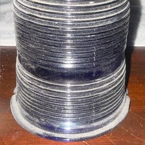 Vintage Cobalt Blue Fresnel Glass Lens With Domed Top & Ribbed Design No chips